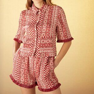 Stunning Detailed Red Summer Set TRESSE